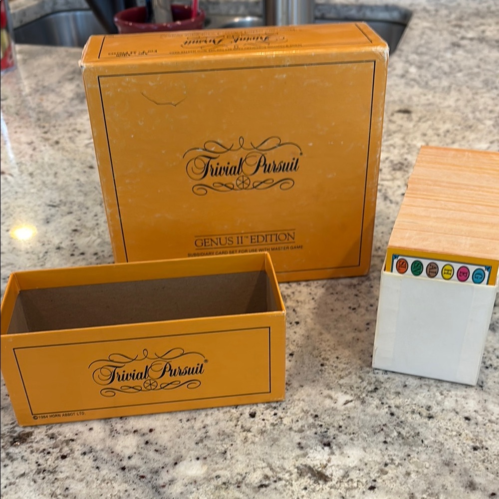 Vintage 1984 Trivial Pursuit Genus II card set for use with master game